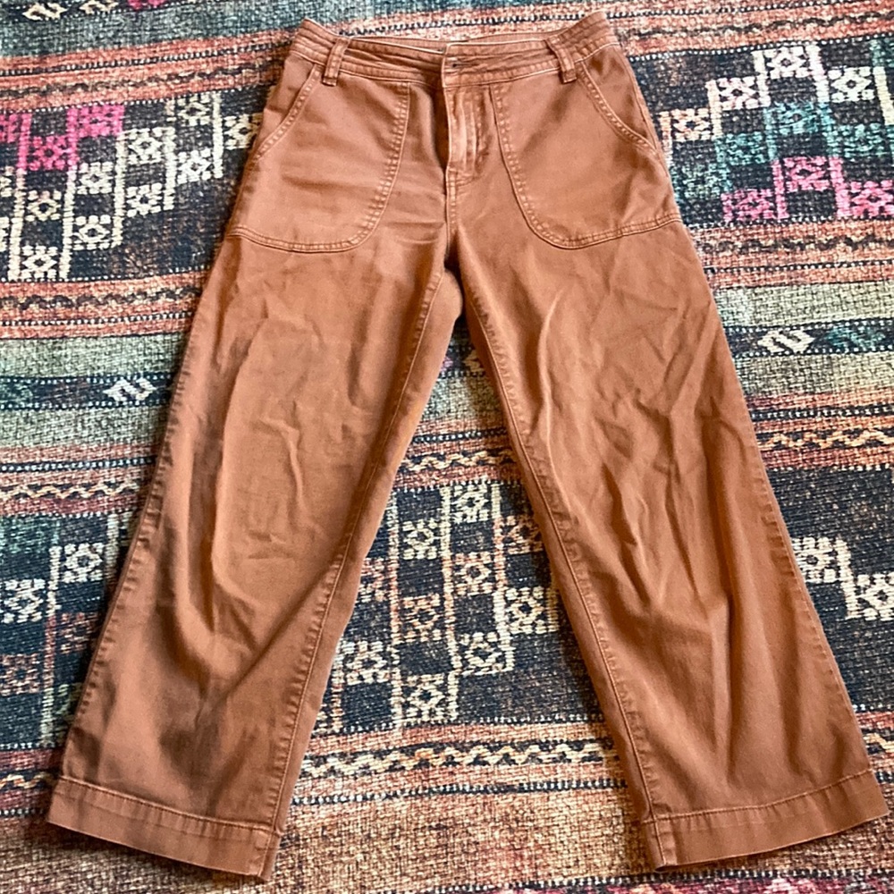 Prana Sancho Pant - Wide Crop - Orange Sz 0